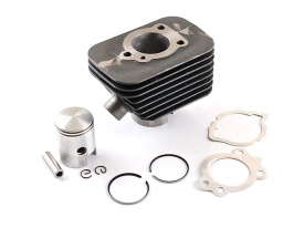 Set motor , cilindru , piston, segmenti si set garnituri 2T , capacitate 50cc compatibil cu Piaggio Ciao/Bravo/Si (bolt 12mm)
