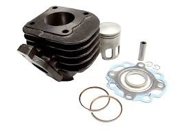 Set motor , cilindru , piston, segmenti si set garnituri 2T , capacitate 80cc compatibil cu Yamaha Neo'S Jog, Minarelli orizontal - Img 2