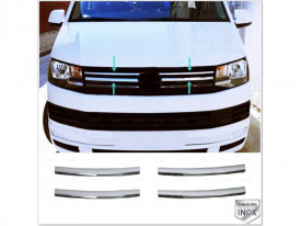 Set ornamente inox grila VW Transporter T6 2015-2019 model Trendline, 4 piese / set - Img 3