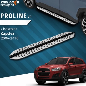 Set praguri trepte laterale cu suporti compatibil CHEVROLET CAPTIVA 2006-2018, Dot OEM Design - Img 9