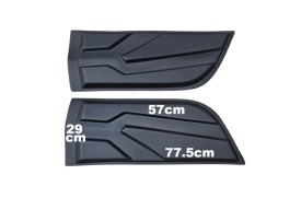 Set Protectii laterale pentru usi compatibile Mitsubishi L200 2015-2020, 2020->, plastic ABS - Img 5