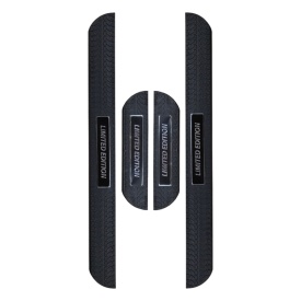 Set protectii praguri ornamente universale Limited Edition 48.5 cm x 4.5 cm, negru cu crom - Img 3