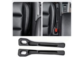 Set suport organizator buzunar scaun auto cu gaura la centura, material piele PU, design anti cadere, compatibil cu majoritatea autoturismelor - Img 7