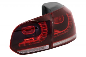 Stopuri FULL LED compatibil cu VW Golf 6 VI 2008-2013 R20 Design Semnal Secvential Dinamic - Img 2
