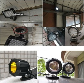 Suport magnetic pentru proiector, lampa de lucru, rampa girofar, diametru 88 mm - Img 4