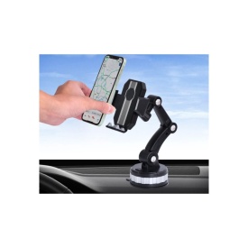  Suport telefon premium auto cu ventuza brat extensibil rotatie 360 de grade - Img 2