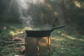 Tigaie pentru gatit la foc de tabara Robens Modoc Pan - Img 3