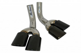 Tobe Ornamente Evacuare compatibil cu Mercedes G-Class W463 G500 G55 G63 G65 1998-> Negru - Img 2