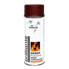 Vopsea spray temperaturi inalte, Rosu, 400ml, rezista pana la temperaturi de 150 grade C