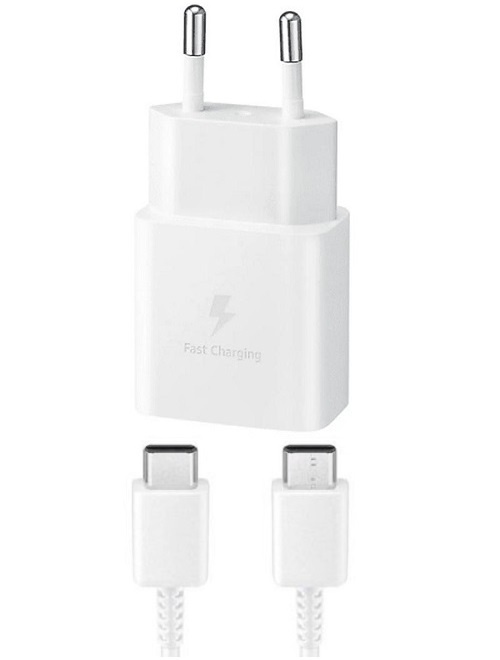 Incarcator pentru Samsung A11 A12 USB-C Fast Charger TA1510EWE-DA705BWE 15W Type-C 1M Alb