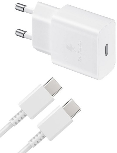 Incarcator pentru Samsung A50 A50S USB-C Fast Charger TA1510EWE-DG977BWE 15W Type-C 1M Alb