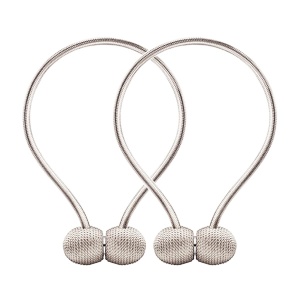 Bratara magnetica de prindere perdele/draperii, model BEIGE BALLS - Img 2