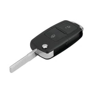Carcasa Telecomanda Auto cu 2 butoane si lamela inclusa, compatibila Volkswagen, Skoda, Seat