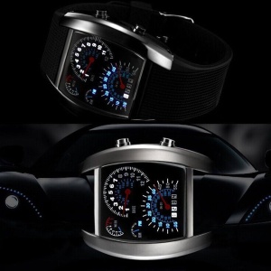 Ceas barbatesc LED, model Formula 1 - Img 5