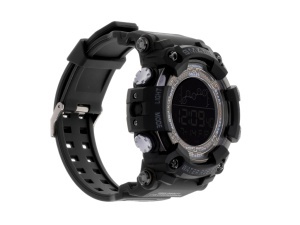 Ceas Militar pentru barbati, SMAEL, impermeabil, afisaj LED, culoare Negru - Img 3