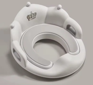 Colac WC, adaptor toaleta pentru copii dotat cu spatar si manere, dimensiune 40 cm, culoare Alb - Img 6