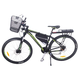 Cos metalic pentru bicicleta cu maner, demontabil, conceput pentru a fi montat in partea din fata - Img 6