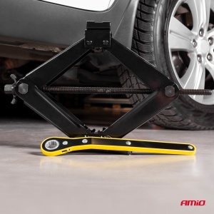 Cric Trapezoidal cu actionare manuala, capacitate ridicare 2000 kg, cu clichet si manusi de lucru - Img 4