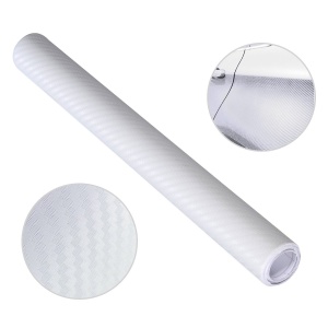 Folie colantare auto Carbon 3D - Alb (3m x 1,27m) - Img 3