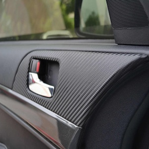 Folie colantare auto Carbon 3D Negru, 3m x 1,27m - Img 3