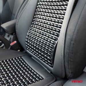 Husa scaun auto cu bile de masaj, suport lombar si tetiera, dimensiuni 147 x 68 cm, culoare Neagra - Img 4
