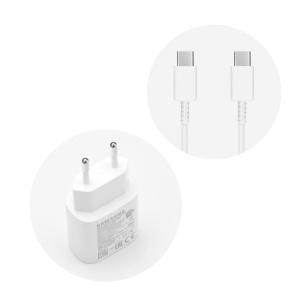 Incarcator 25W pentru Samsung M35 TA800EWE-DG980BWE Type C 1M Super Fast Charger Alb - Img 2
