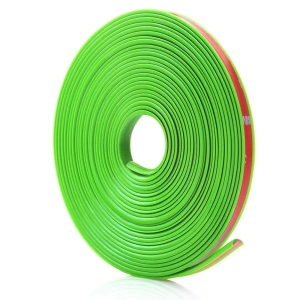 Inele de protectie si decor jante, adezive, din plastic flexibil - VERDE - Img 2