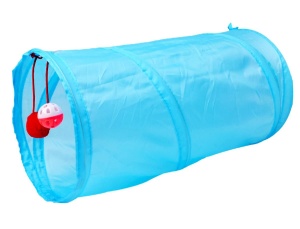 Jucarie pentru pisica de tip Tunel, lungime 50 cm, culoare albastru - Img 2