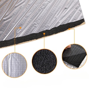 Material insonorizant auto cu strat din aluminiu, dimensiune 100cm x 100cm x 10mm - Img 3