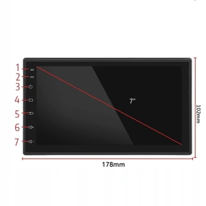 Player Video Auto cu ANDROID si GPS + Camera Marsarier INCLUSA, dimensiune 2DIN, TouchScreen de 7 inch, 4 x 45W, model WDS-40 cu Bluetooth, Handsfree, Radio, MP3, WMA, MP4, Telecomanda - Img 4