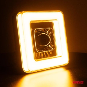 Proiector LED cu Angel Eye model AWL57, pozitie, semnalizare, faza lunga/scurta, pentru Off-Road, ATV, SSV, putere 45W, 8000lm, tensiune 9-36V, dimensiuni 114,5 x 114,5 x 51 mm - Img 5