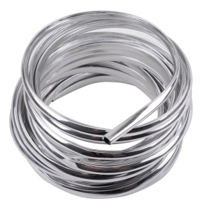 Rola Ornament Auto de tip "U" pentru muchii sau grila ventilatie, 15m liniari, culoare Crom SILVER - Img 2