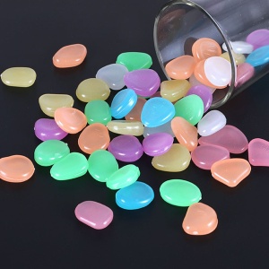 Set 100 pietre decorative fluorescente, culoare Multicolor, AVX-AG653C - Img 3
