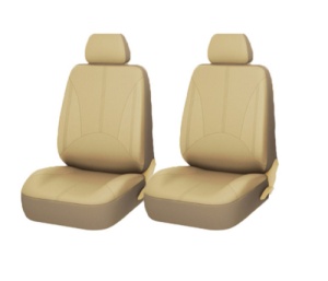 Set 11 huse scaun auto Universale din piele ecologica Bej, AG338F - Img 3