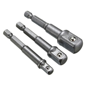 Set 3 adaptoare pentru scule de mana, dimensiunile 1/2, 3/8 și 1/4 - Img 1