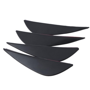 Set 4 buc. aripioare ornamentale bara tuning, culoare neagra - Img 4