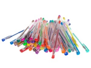 Set 50 piese, Pixuri cu gel multicolor cu sclipici (glitter) - Img 4
