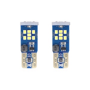 Set becuri auto cu LED CANBUS UltraBright compatibil T10 W5W 21 SMD Alb 12V/24V, destinat competitiilor auto sau off-road - Img 2