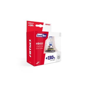 Set becuri cu halogen HB4 12V 51W LumiTec LIMITED + 130% DUO BOX - Img 2