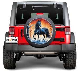 Sticker Auto "Roata de Rezerva" rezistenta la intemperii si raze UV, diametru 55 cm, Cod: AVX-RR13