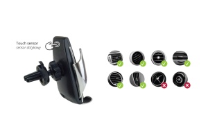 Suport auto inteligent pentru telefon cu incarcare wireless PHW-01 - Img 3