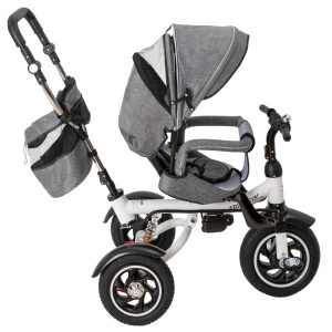 Tricicleta si Carucior pentru copii Premium TRIKE FIX V3 culoare Gri - Img 4