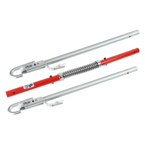 Bara de tractare pliabila rigida, 3 Tone, lungime 205cm cu amortizor, TUV CE - Img 1