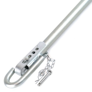 Bara de tractare pliabila rigida, 3 Tone, lungime 205cm cu amortizor, TUV CE - Img 3