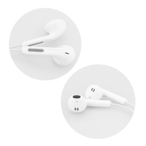 Casti audio cu mufa Jack 3.5mm Alb - Img 2