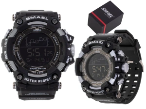Ceas Militar pentru barbati, SMAEL, impermeabil, afisaj LED, culoare Negru - Img 4