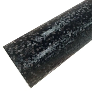 Folie auto decorativa Premium Honeycomb Black, model hexagonal 3D, autoadeziva, rezistenta UV, dimensiune 150 x 100cm - Img 3