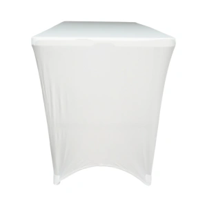 Husa pentru masa dreptunghiulara, culoare alba, elastica, dimensiune 120 x 60 x 74cm - Img 5