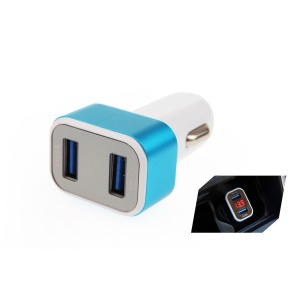 Incarcator auto 2xUSB cu Voltmetru Digital - Img 2