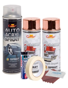 Kit complet reparatie si vopsire jante culoare Cupru Metalic, V2 - Img 3